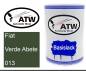 Preview: Fiat, Verde Abete, 013: 500ml Lackdose, von ATW Autoteile West.